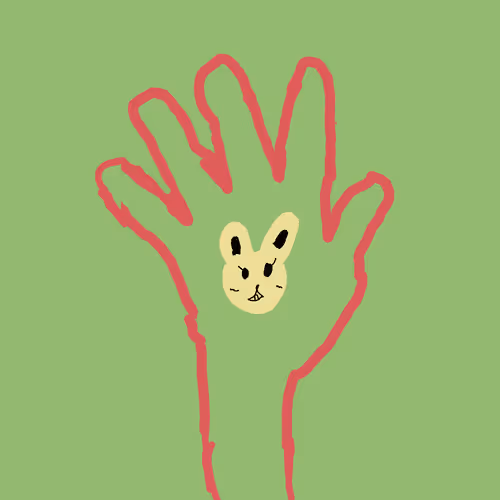てのなかのうさぎちゃん Rabbit inside my hand