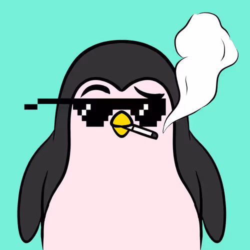 Smoking Penguin #002