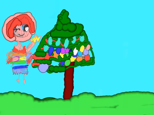 colorful christmas tree