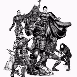 Justice League Black & White