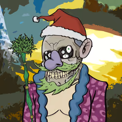 Stoned Santa Polygon #7365