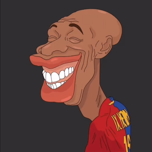 the happiness of football player thierry Henry