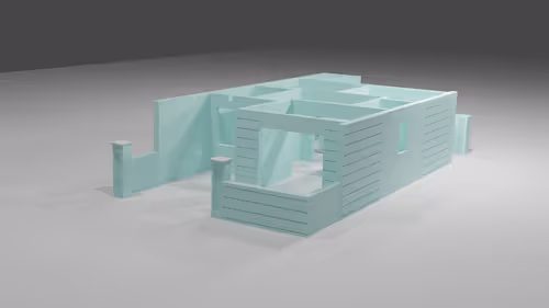 8K 3D Model of house.