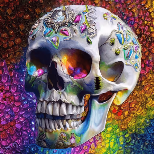 Skull Mosaic #172