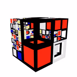 3DMondrian Cube #99