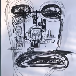 Abstract aztec tribe figure (7)