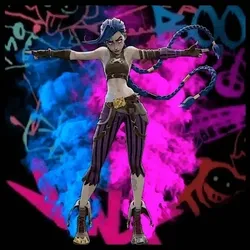 JINX (Powder) BANG #1 - Custom 3D Digital Artwork ARCANE Netflix Series 1 of 1