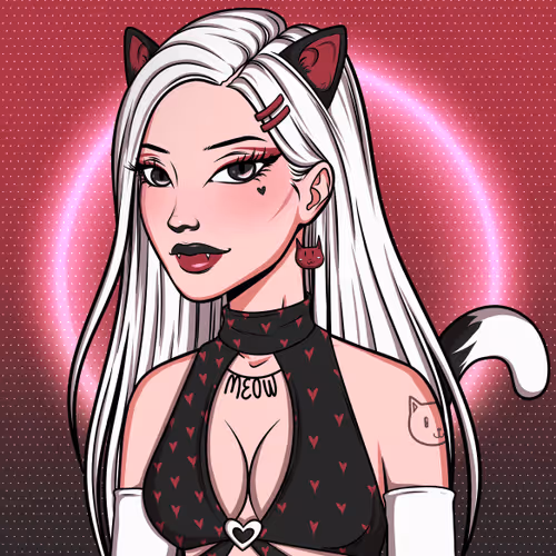 Crypto Neon Girl AD #2