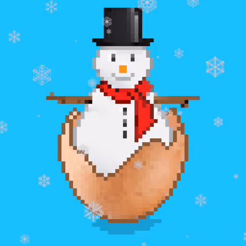 Snowman Egg 1