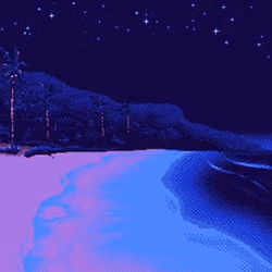 Vaporwave Beach