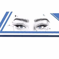 Geometry Eyes Dark Blue #4