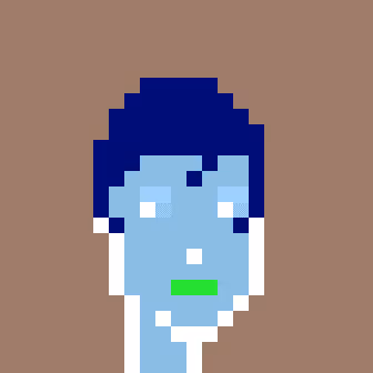 Inverted CryptoPunk #12