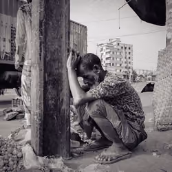 TIRED IN THE PROCESS OF EARNING LIVELIHOOD