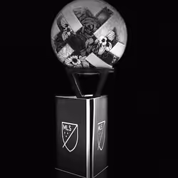 MLS soccer ball / black and white