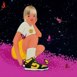 A girl from butterfly dreams with NIKE Jordan#1