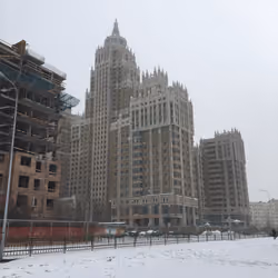 a cold day in Kazakhstan 