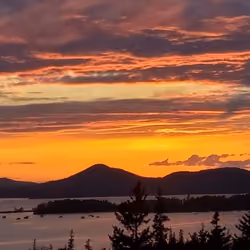 Searing Red Sunset