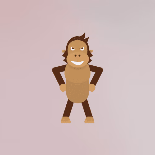 Happy Monkey Art