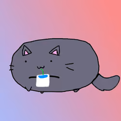 Thirsty Snuggly Cat