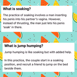 soaking vs jump humping