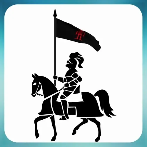 Knight flag #007 Pirate