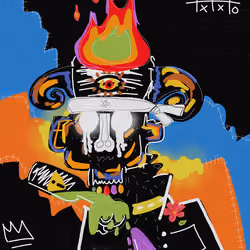 skull goat #002