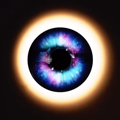 Black hole of eye