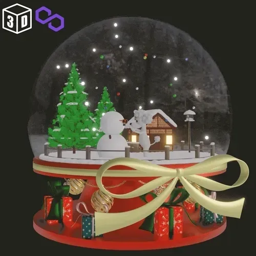 【2022 Winter Special】Snow globe：Dog Poodle Sunglasses -3D-