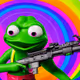 Frog with AK