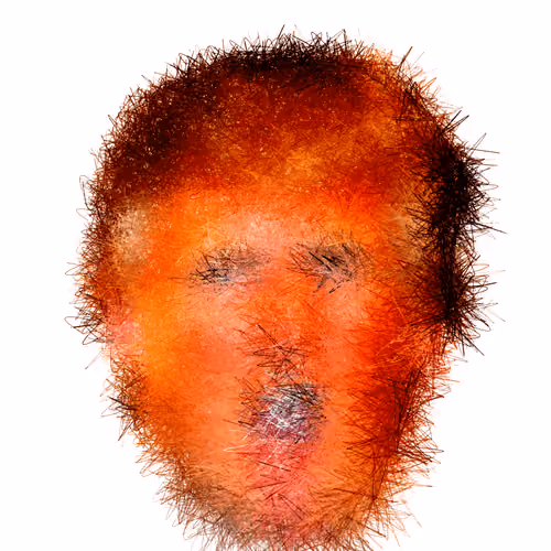 HACKD brushed portrait, n3