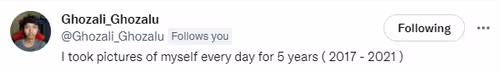 Ghozali follows u