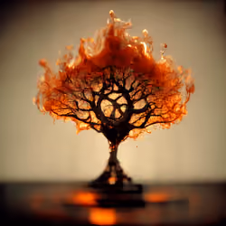 Troweled Earth Tree #4