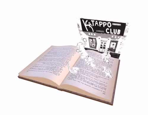Monochrome Animals with Magical Book Collection