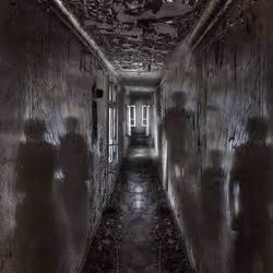 Shadows in the hallway