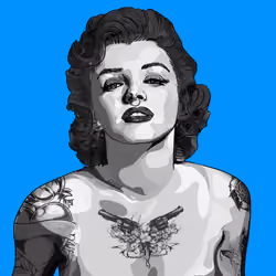 Diva and Tattoos, Blue