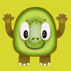 Happy smiling kiwi