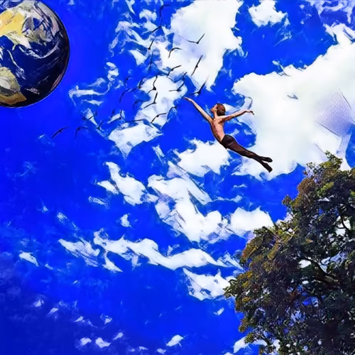 the flying man