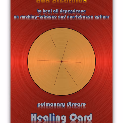 Healing Number Card with radionics barcode #296