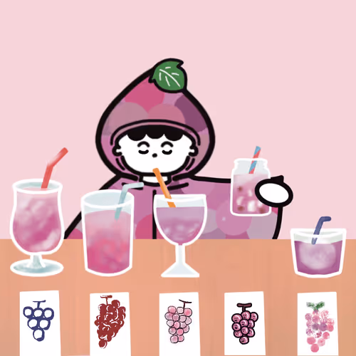 Comparison of drinking grape juice by grape#4