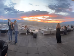 Sunset Sky with Mountains nearby