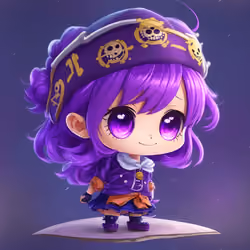 Pirate girl, chibi