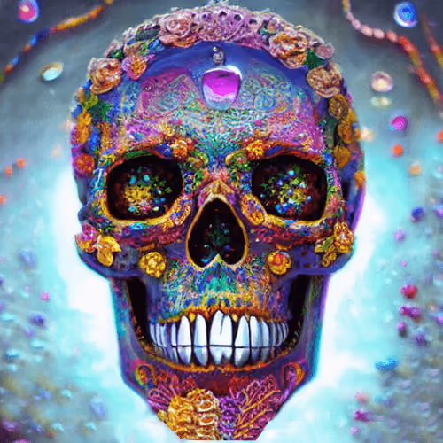 Skull Mosaic #193