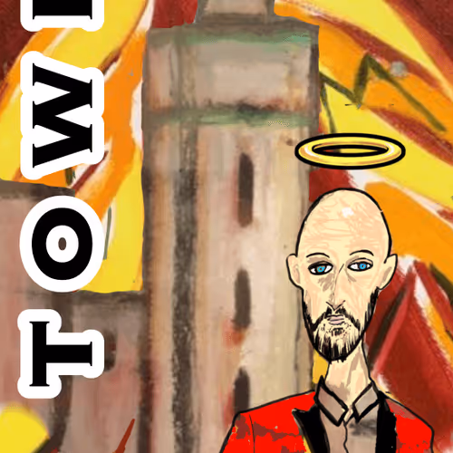 Tower - Major Arcana #17 of the Vagobond Bald Jesus Tarot