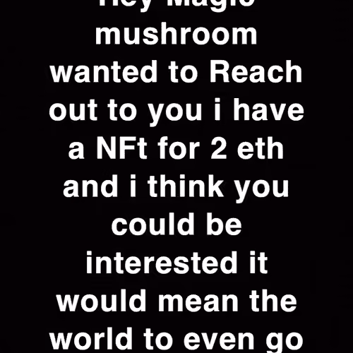 Magic Mushroom hope you see this 