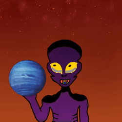 Purple alien