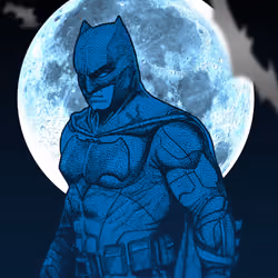 Batman blue moon