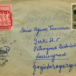 Envelope Budapest - USSR 1945