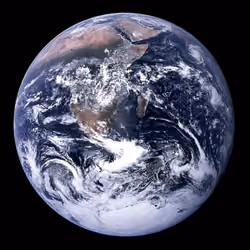 The first color photograph of the Earth