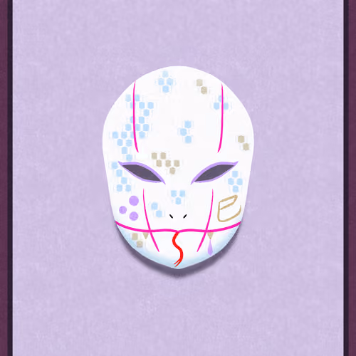 陸の面【巳】　mask 06【the Snake】