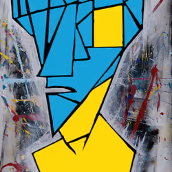 Fractured Glass Bust